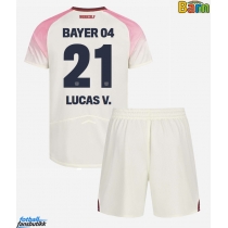Bayer Leverkusen Lucas Vazquez #21 Bortedraktsett Barn 2025-26 Kortermet (+ Korte bukser)